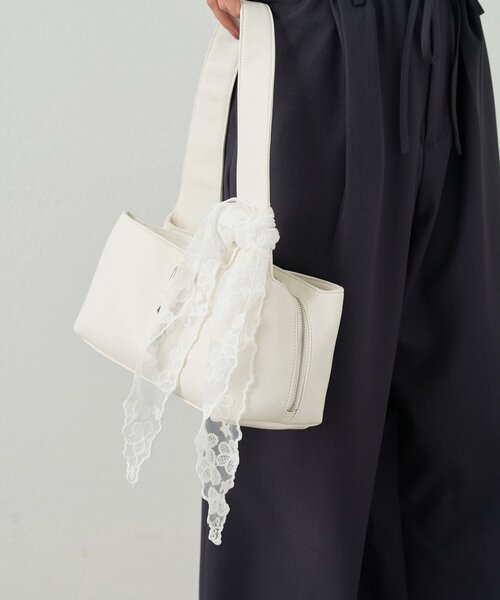 mystic（ミスティック）の「フラワーレーススカーフ（マフラー・レディース・オフホワイト・ONE SIZE）」の5枚目の写真