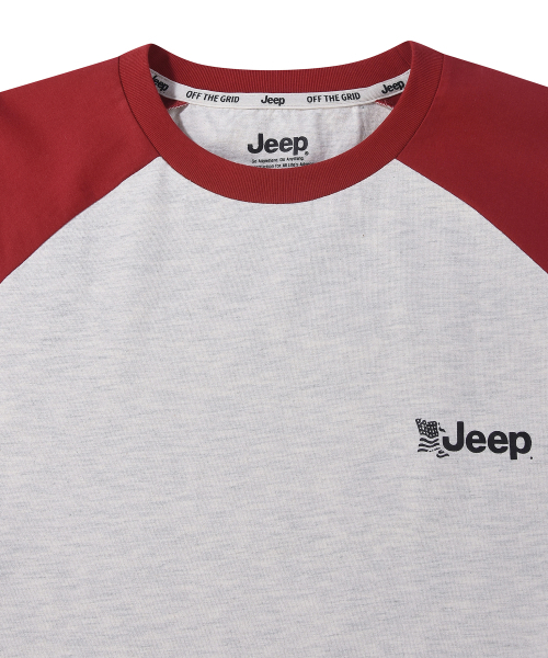 JEEP(ジープ)の「USA JEEP ラグランロングスリーブTシャツ (JR5TSU064BG)(Tシャツ/カットソー・レディース・その他・SMALL/MEDIUM/LARGE/X-LARGE/2XL)」の4枚目の写真