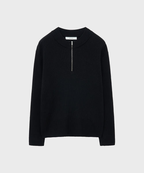 NOIRER（ノイア）の「リブドジップアップニット（ブラック）（ニット/セーター・メンズ・その他・48/52/50）」の6枚目の写真