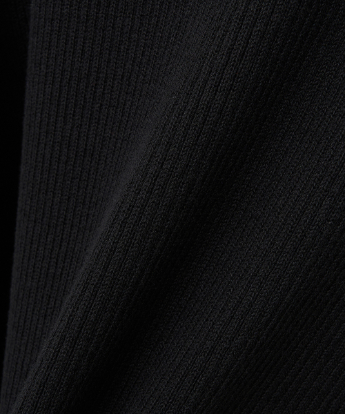 NOIRER（ノイア）の「リブドジップアップニット（ブラック）（ニット/セーター・メンズ・その他・48/52/50）」の5枚目の写真