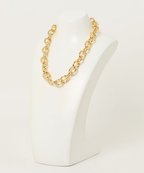 MICHAEL KORS(マイケルコース)の「プレシャスメタル プレーティング ブラス チェーンリンク ネックレス ラージ(ネックレス・レディース・ゴールド・FREE)」の2枚目の写真