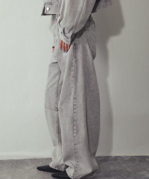 ANOTHER S（アナザーエス）の「【セットアップ対応】カラーデニム カーブパンツ（デニムパンツ・レディース・グレー/ピンク/イエロー・FREE）」の21枚目の写真