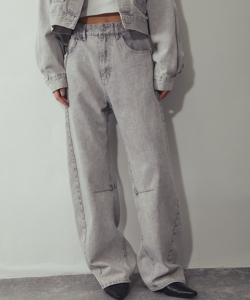 ANOTHER S（アナザーエス）の「【セットアップ対応】カラーデニム カーブパンツ（デニムパンツ・レディース・グレー/ピンク/イエロー・FREE）」の15枚目の写真