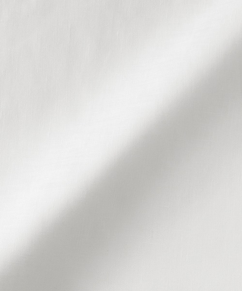 無印良品（ムジルシリョウヒン）の「婦人 リネン 洗いざらし 七分袖ブラウス（シャツ/ブラウス・レディース・ホワイト/オレンジ系/ブラック/ライトグリーン系・S/M/L/XL）」の5枚目の写真