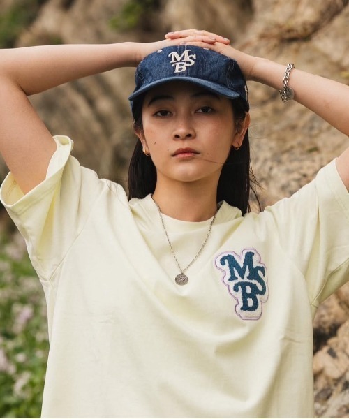 My sugar Babe(マイシュガーベイブ)の「Wappen og logo tee(Tシャツ/カットソー・メンズ・ブルー/ブラック×パープル/アイボリー/レッド/ピンク/ホワイト/イエロー/ベージュ・LARGE/X-LARGE/MEDIUM)」の7枚目の写真