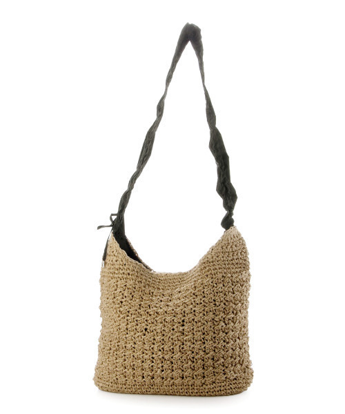 cache cache(カシュ カシュ)の「カシュカシュ cachecache / ドロストフリルハンドル地柄編みトート カゴバッグ(かごバッグ・レディース・グレー/ブラック/ブラウン/グリーン/ベージュ系その他・FREE)」の11枚目の写真