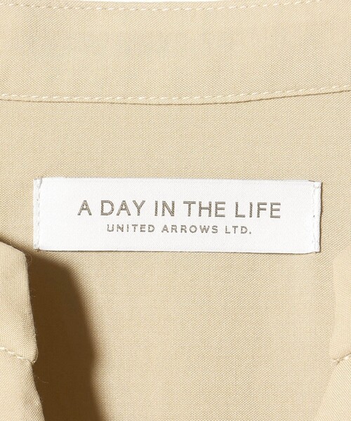 【CREAM】シャーリングギャザー スキッパーブラウス <A DAY IN THE LIFE> a day in the life - 【CREAM】シャーリングギャザー スキッパー