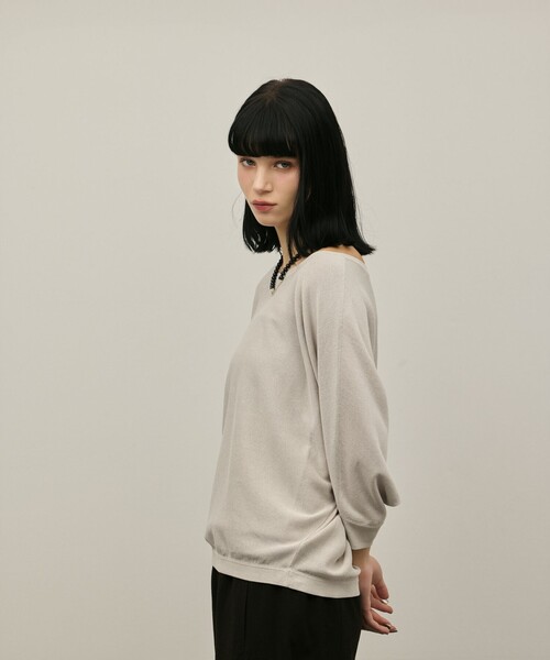Diagram(ダイアグラム)の「ドルマンニットトップ(Tシャツ/カットソー・レディース・ブラック/オレンジ/グレー・36)」の15枚目の写真