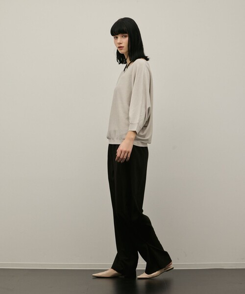 Diagram(ダイアグラム)の「ドルマンニットトップ(Tシャツ/カットソー・レディース・ブラック/オレンジ/グレー・36)」の19枚目の写真