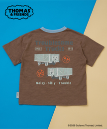 Thomas（トーマス）の「【親子リンク】【きかんしゃトーマス】KIDSリラックスリンガー半袖Tシャツ（Tシャツ/カットソー）」