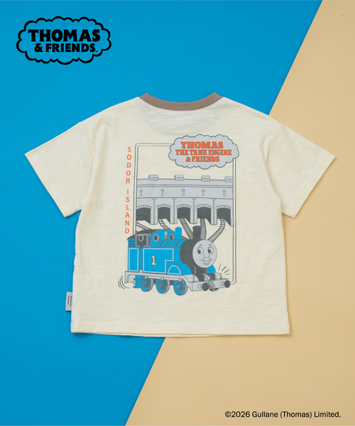 親子リンク】【きかんしゃトーマス】KIDSリラックスリンガー半袖T（T