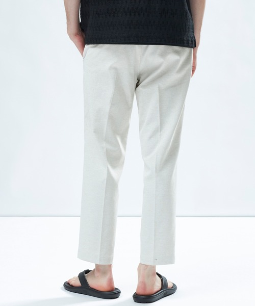 MEN'S BIGI(メンズビギ)の「シェルタリングドライオックス アンクルパンツ<吸汗速乾/紫外線防止/接触冷感/ストレッチ>(その他パンツ・メンズ・ホワイト/ネイビー/ベージュ/サックスブルー・01/04/03/02)」の7枚目の写真