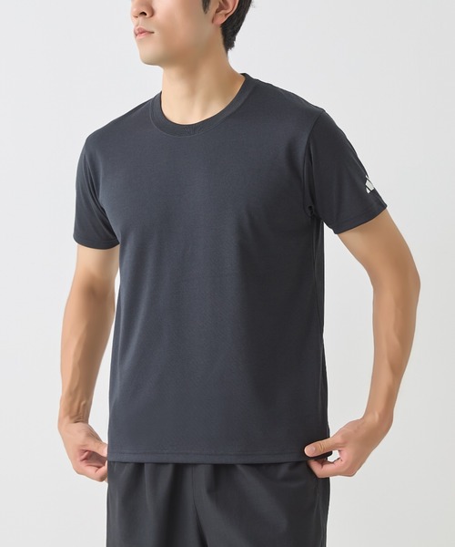 adidas（アディダス）の「adidas/アディダス クルーネックTシャツ 吸汗速乾（Tシャツ/カットソー・メンズ・ブラック/ブラウン系その他/オレンジ系その他・MEDIUM/LARGE）」の4枚目の写真