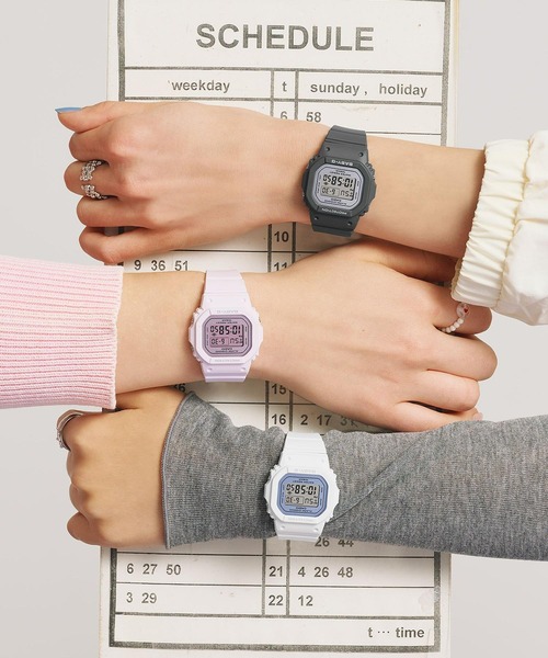 BABY-G(ベイビージー)の「BGD-565シリーズ / BGD-565SC-4BJF(デジタル腕時計・レディース・ライトピンク・FREE)」の5枚目の写真