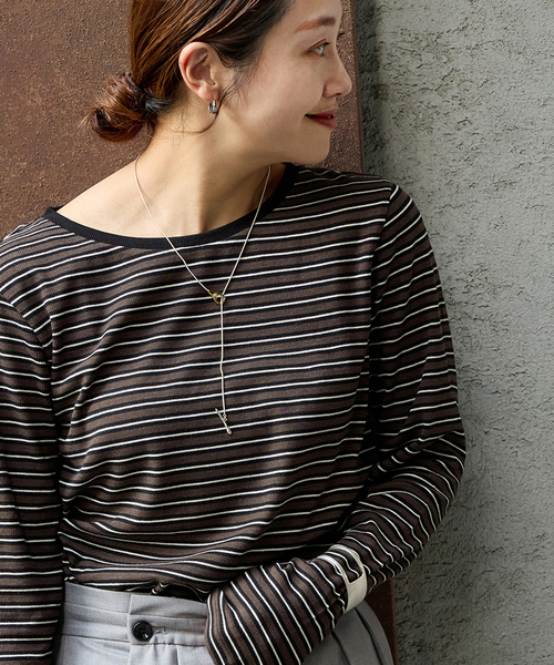 JOURNAL STANDARD（ジャーナルスタンダード）の「《追加3》ベアテレココンパクトプルオーバー（Tシャツ/カットソー・レディース・ブラウン/ホワイト/カーキ/ブラック・FREE）」の3枚目の写真