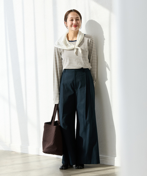 JOURNAL STANDARD（ジャーナルスタンダード）の「《追加3》ベアテレココンパクトプルオーバー（Tシャツ/カットソー・レディース・ブラウン/ホワイト/カーキ/ブラック・FREE）」の18枚目の写真