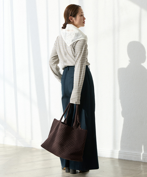 JOURNAL STANDARD（ジャーナルスタンダード）の「《追加3》ベアテレココンパクトプルオーバー（Tシャツ/カットソー・レディース・ブラウン/ホワイト/カーキ/ブラック・FREE）」の19枚目の写真