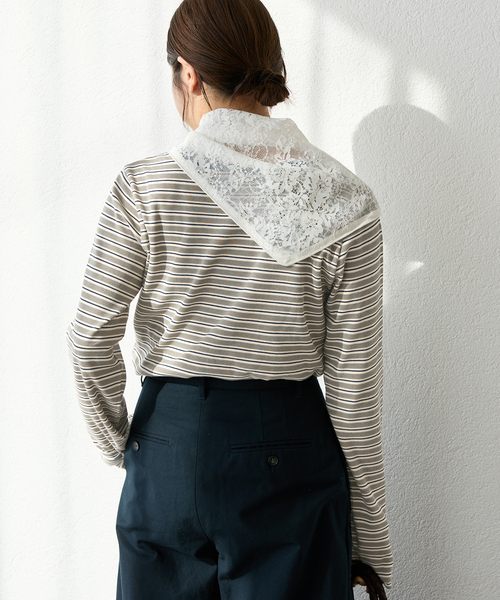 JOURNAL STANDARD（ジャーナルスタンダード）の「《追加3》ベアテレココンパクトプルオーバー（Tシャツ/カットソー・レディース・ブラウン/ホワイト/カーキ/ブラック・FREE）」の21枚目の写真