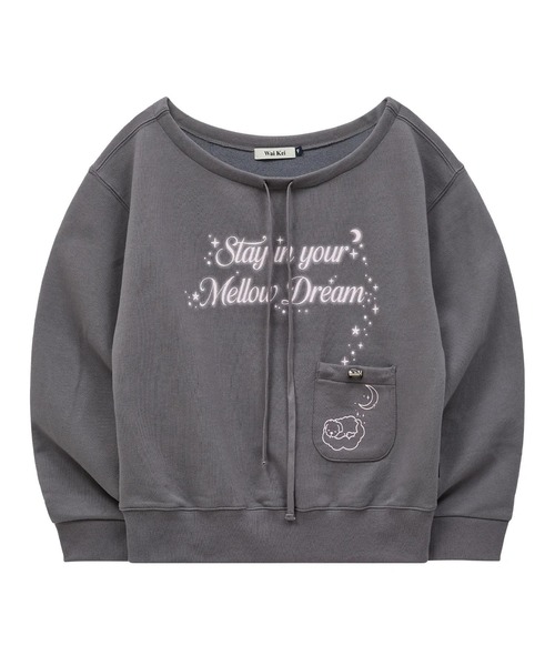 WaiKei(ワイケイ)の「Wai Kei/スウェットオフショルダー(スウェット・レディース・ライトグレー/チャコールグレー・FREE)」の20枚目の写真