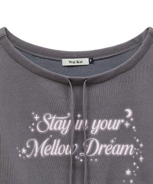 WaiKei(ワイケイ)の「Wai Kei/スウェットオフショルダー(スウェット・レディース・ライトグレー/チャコールグレー・FREE)」の22枚目の写真