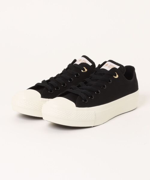 CONVERSE(コンバース)の「CONVERSE コンバース AS PLTS BACKHEART OX オールスター PLTS バックハート OX 31317281 BLACK(スニーカー・レディース・ブラック・6/5h/5/4h/4/3h)」の1枚目の写真