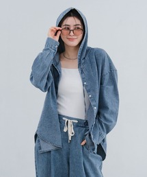 LAKOLE | デニムフードシャツ / 654294(その他トップス)
