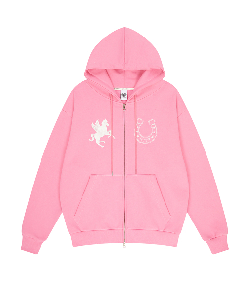 LUVISTRUE(ラヴイズトゥルー)の「EL UNICORN HOOD ZIP UP(PINK)(パーカー・レディース・その他・FREE)」の2枚目の写真