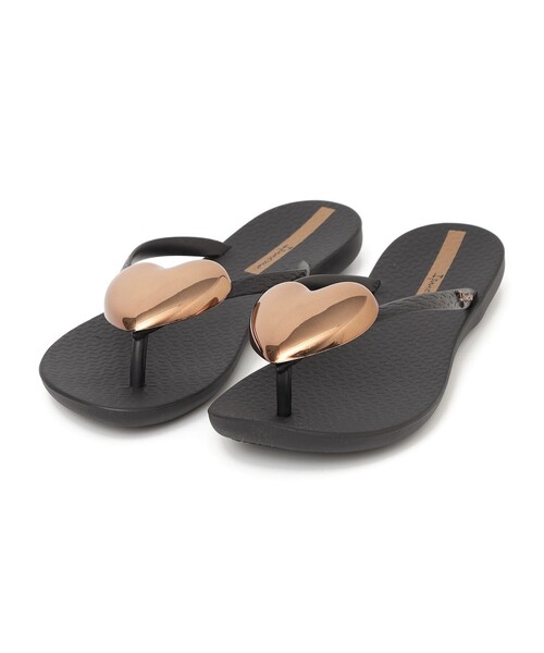 IPANEMA(イパネマ)の「Ipanema: MAXI FASHION IV ハートモチーフ サンダル(サンダル・レディース・ブラック/ベージュ・M/S)」の1枚目の写真