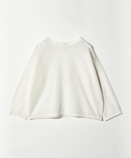 BEAUTY&YOUTH UNITED ARROWS（ビューティーアンドユースユナイテッドアローズ）の「麻ブレンド ルーズ ボートネック ニットプルオーバー ウォッシャブル（ニット/セーター・レディース・ブラック/ライトブルー/ホワイト・FREE）」の14枚目の写真