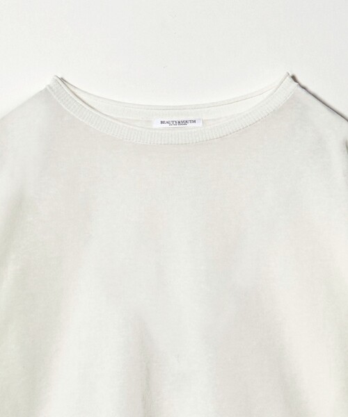 BEAUTY&YOUTH UNITED ARROWS（ビューティーアンドユースユナイテッドアローズ）の「麻ブレンド ルーズ ボートネック ニットプルオーバー ウォッシャブル（ニット/セーター・レディース・ブラック/ライトブルー/ホワイト・FREE）」の15枚目の写真