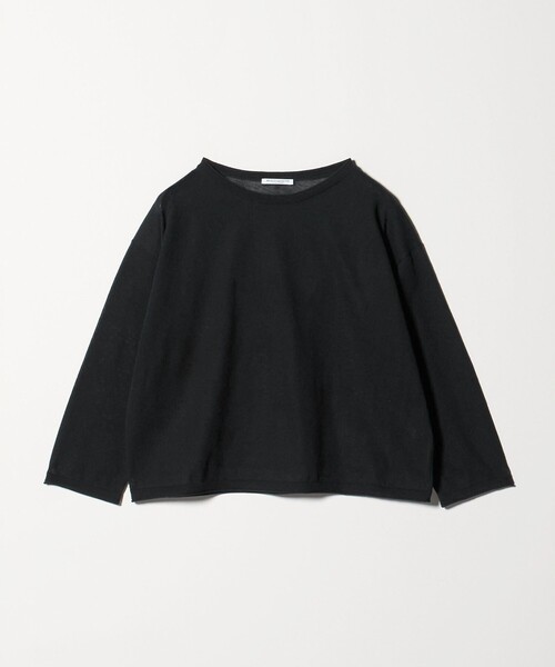 BEAUTY&YOUTH UNITED ARROWS（ビューティーアンドユースユナイテッドアローズ）の「麻ブレンド ルーズ ボートネック ニットプルオーバー ウォッシャブル（ニット/セーター・レディース・ブラック/ライトブルー/ホワイト・FREE）」の17枚目の写真