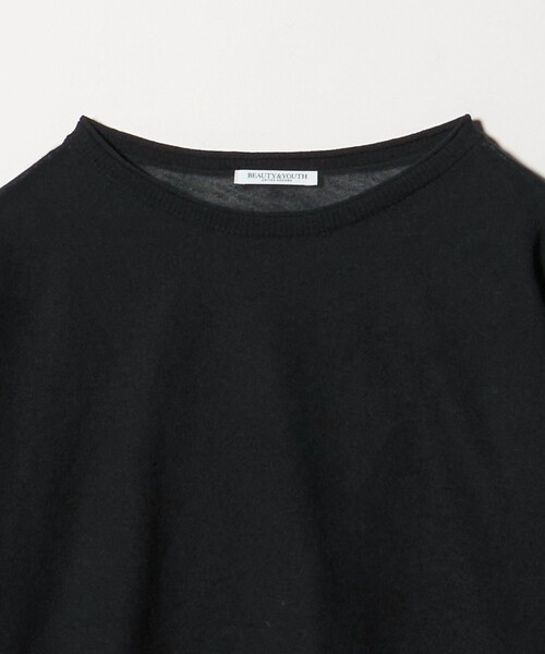 BEAUTY&YOUTH UNITED ARROWS（ビューティーアンドユースユナイテッドアローズ）の「麻ブレンド ルーズ ボートネック ニットプルオーバー ウォッシャブル（ニット/セーター・レディース・ブラック/ライトブルー/ホワイト・FREE）」の18枚目の写真