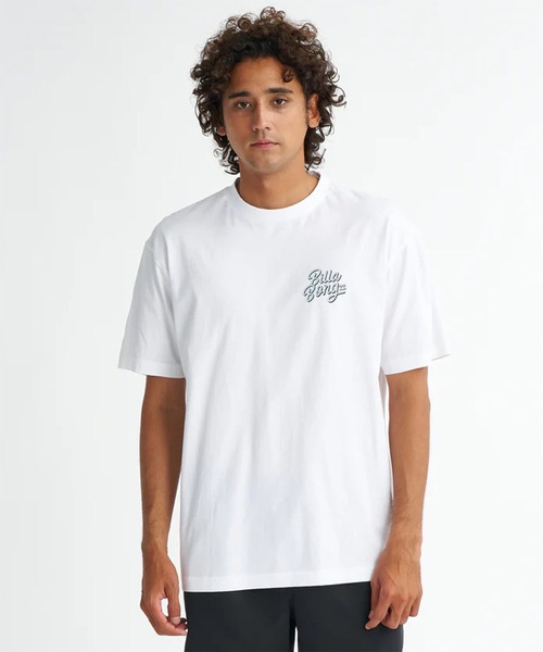 BILLABONG(ビラボン)の「BILLABONG/ビラボン 半袖 Tシャツ BB NEON BG01A205(Tシャツ/カットソー・メンズ・ホワイト/ライトピンク/ブラック・XL/L/M)」の4枚目の写真