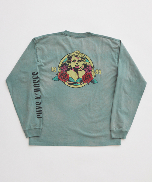 JOURNAL STANDARD relume(ジャーナルスタンダード レリューム)の「ガンズ・アンド・ローゼズ 別注 ヴィンテージライク ロングスリーブTee(Tシャツ/カットソー・メンズ・ホワイト/ブラックミックス/モスグリーン・MEDIUM/LARGE)」の11枚目の写真