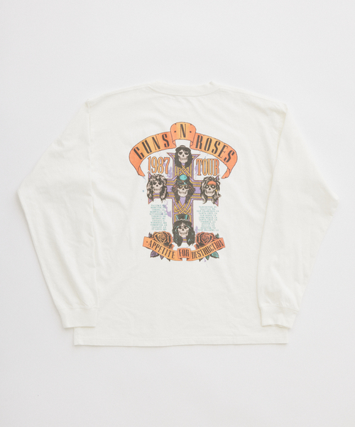 JOURNAL STANDARD relume(ジャーナルスタンダード レリューム)の「ガンズ・アンド・ローゼズ 別注 ヴィンテージライク ロングスリーブTee(Tシャツ/カットソー・メンズ・ホワイト/ブラックミックス/モスグリーン・MEDIUM/LARGE)」の13枚目の写真