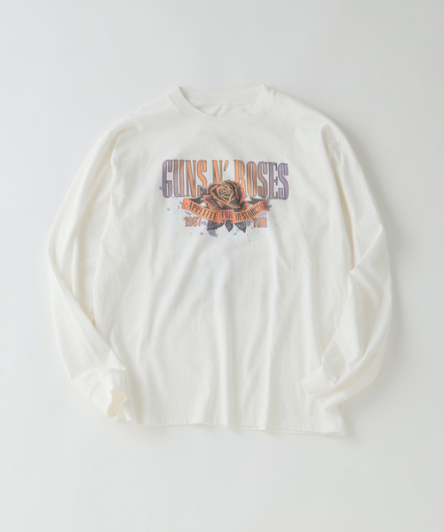 JOURNAL STANDARD relume(ジャーナルスタンダード レリューム)の「ガンズ・アンド・ローゼズ 別注 ヴィンテージライク ロングスリーブTee(Tシャツ/カットソー・メンズ・ホワイト/ブラックミックス/モスグリーン・MEDIUM/LARGE)」の20枚目の写真