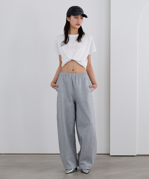 repipi armario（レピピ アルマリオ）の「Acidルーズスウェットパンツ（スウェットパンツ・キッズ・ブラック系/ブルー系/ピンク系/杢グレー・SMALL/MEDIUM/LARGE）」の5枚目の写真