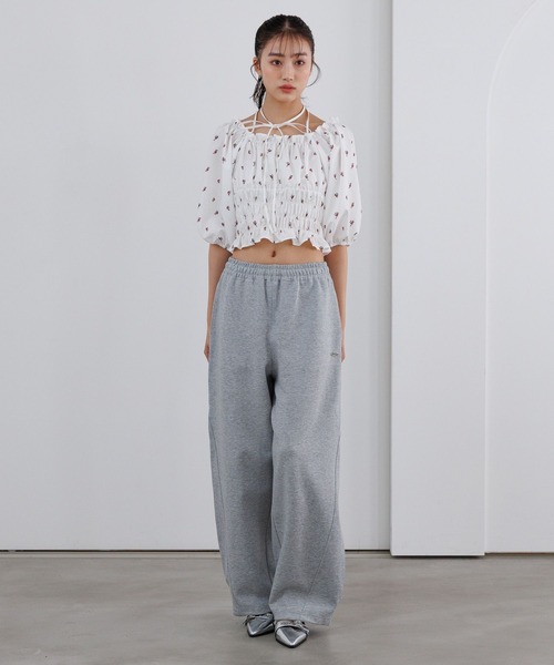 repipi armario（レピピ アルマリオ）の「Acidルーズスウェットパンツ（スウェットパンツ・キッズ・ブラック系/ブルー系/ピンク系/杢グレー・SMALL/MEDIUM/LARGE）」の10枚目の写真