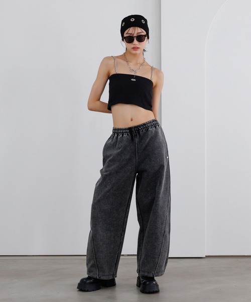 repipi armario（レピピ アルマリオ）の「Acidルーズスウェットパンツ（スウェットパンツ・キッズ・ブラック系/ブルー系/ピンク系/杢グレー・SMALL/MEDIUM/LARGE）」の16枚目の写真