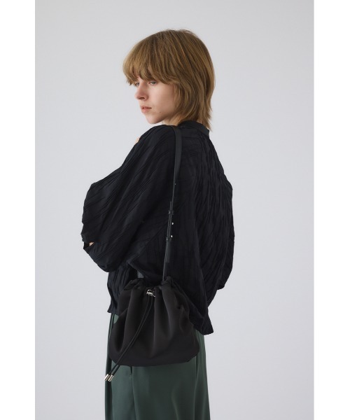 RIM.ARK（リムアーク）の「Satin sacoche サテン サコッシュ（ショルダーバッグ・レディース・アイボリー/ブラック/グリーン・FREE）」の6枚目の写真