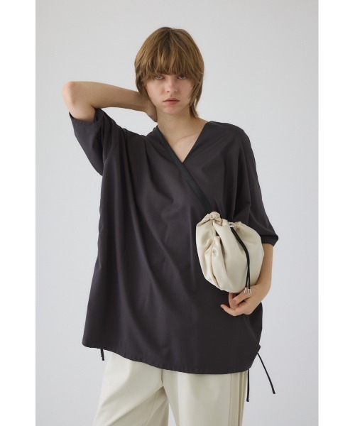 RIM.ARK（リムアーク）の「Satin sacoche サテン サコッシュ（ショルダーバッグ・レディース・アイボリー/ブラック/グリーン・FREE）」の9枚目の写真