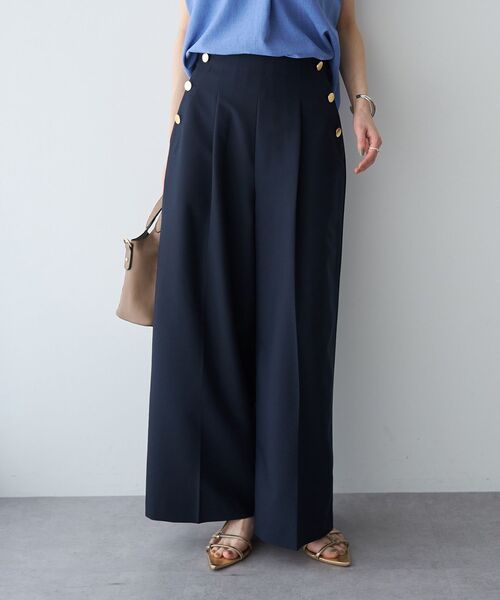 YECCA VECCA（イェッカヴェッカ）の「マリンパンツ（その他パンツ・レディース・オフホワイト/ネイビー/ベージュ・M/S）」の3枚目の写真