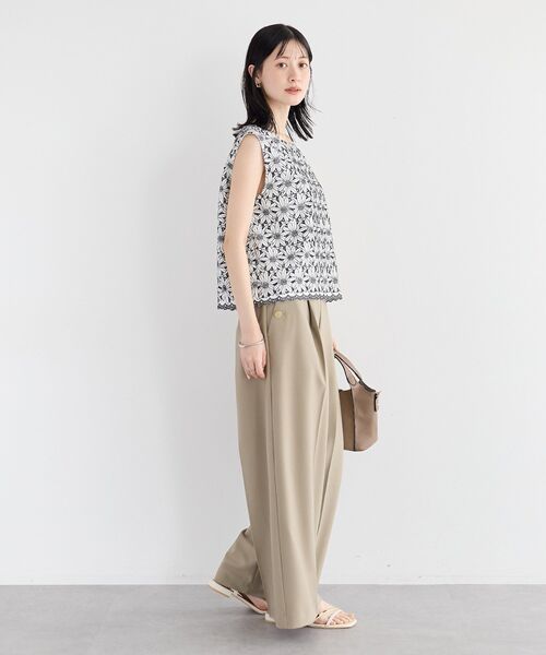 YECCA VECCA（イェッカヴェッカ）の「マリンパンツ（その他パンツ・レディース・オフホワイト/ネイビー/ベージュ・M/S）」の7枚目の写真