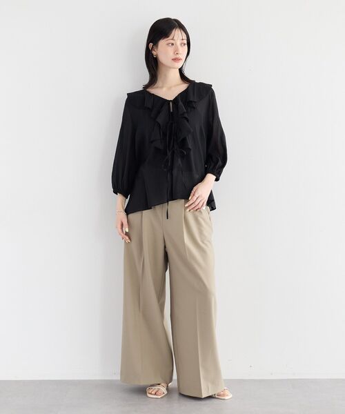 YECCA VECCA（イェッカヴェッカ）の「マリンパンツ（その他パンツ・レディース・オフホワイト/ネイビー/ベージュ・M/S）」の15枚目の写真