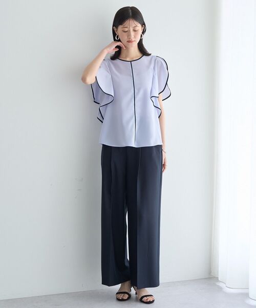 YECCA VECCA（イェッカヴェッカ）の「【尾崎紗代子さん着用】マリンパンツ（その他パンツ・レディース・オフホワイト/ネイビー/ベージュ/ライトブルー・M/S）」の19枚目の写真