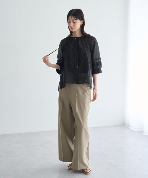 YECCA VECCA（イェッカヴェッカ）の「【尾崎紗代子さん着用】マリンパンツ（その他パンツ・レディース・オフホワイト/ネイビー/ベージュ/ライトブルー・M/S）」の21枚目の写真