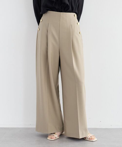 YECCA VECCA(イェッカヴェッカ)の「【尾崎紗代子さん着用】マリンパンツ(その他パンツ・レディース・オフホワイト/ネイビー/ベージュ・M/S)」の3枚目の写真