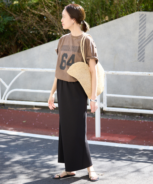 SIERRA DESIGNS（シェラデザイン）の「Sierra Designs/シエラデザインズ SLOBE別注 ナンバリングTEE 【手洗い可能】（Tシャツ/カットソー・レディース・ブラウン/アイボリー・FREE）」の17枚目の写真