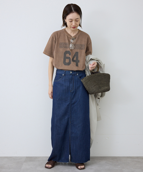 SIERRA DESIGNS（シェラデザイン）の「Sierra Designs/シエラデザインズ SLOBE別注 ナンバリングTEE 【手洗い可能】（Tシャツ/カットソー・レディース・ブラウン/アイボリー・FREE）」の20枚目の写真