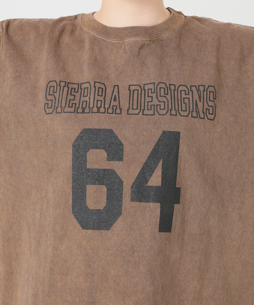 SIERRA DESIGNS（シェラデザイン）の「Sierra Designs/シエラデザインズ SLOBE別注 ナンバリングTEE 【手洗い可能】（Tシャツ/カットソー・レディース・ブラウン/アイボリー・FREE）」の9枚目の写真